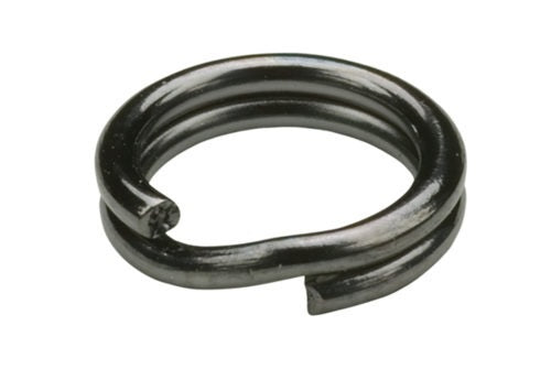 Owner Hyper Wire Split Ring Black Chrome 12ct 50lb Size 4
