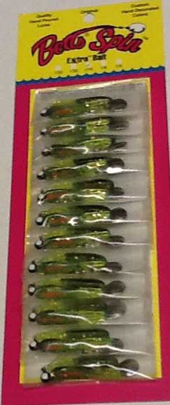 Betts Spin 1/32 Chartreuse Craw Glitter 12/cd