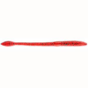 Strike King Fat Baby KVD Finesse Worm 5" 12ct Red Bug