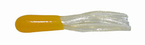 Big Bite Crappie Tubes 1.5" 10ct Yellow/Pearl