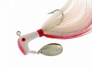 Blakemore Road Runner Bucktail 1oz 4/0 Red/Wh-Red/Wh 6/cd