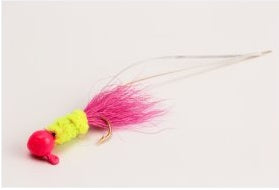 Slater Electric Chicken Jig 1/32 Pink/Chart/Pink #6 Hook 3pk