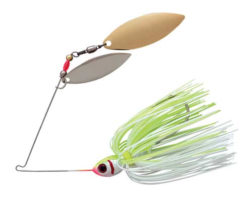 Booyah Blade 3/8 Double Willow White/Chartreuse