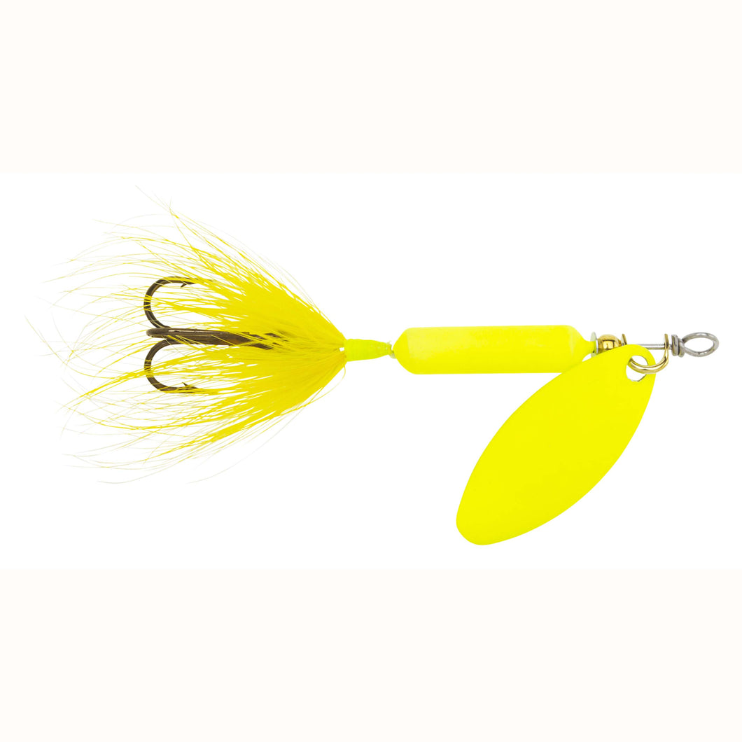 Yakima Rooster Tail 1/4 Flourescent Chartreuse w/painted blade