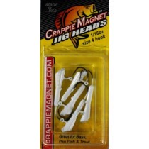 Leland Crappie Magnet Replacement Heads 5ct 1/16oz White