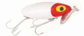 Arbogast Jointed Jitterburg 3/8 White/Red Head