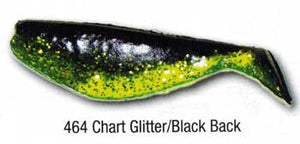 Luckie Strike Shad Minnow MC 5" 50ct Chart Glitter/Black Back