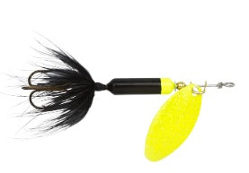 Yakima Rooster Tail 1/4 Black Chartreuse