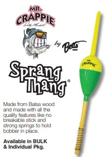 Betts Mr Crappie Sprang Thang Spring Stick 3/8 Pencil 2ct Zip Bag