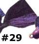 Arkie 1/4 Bucktail 6/cd Black/Purple