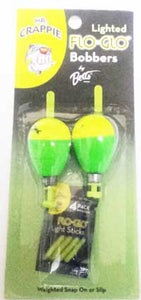 Betts Mr.Crappie Flo Glo 1.50" Pear 2ct Yellow/Green