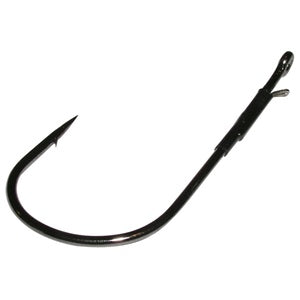 Gamakatsu Heavy Cover Worm Hook Black Size 5/0 4ct