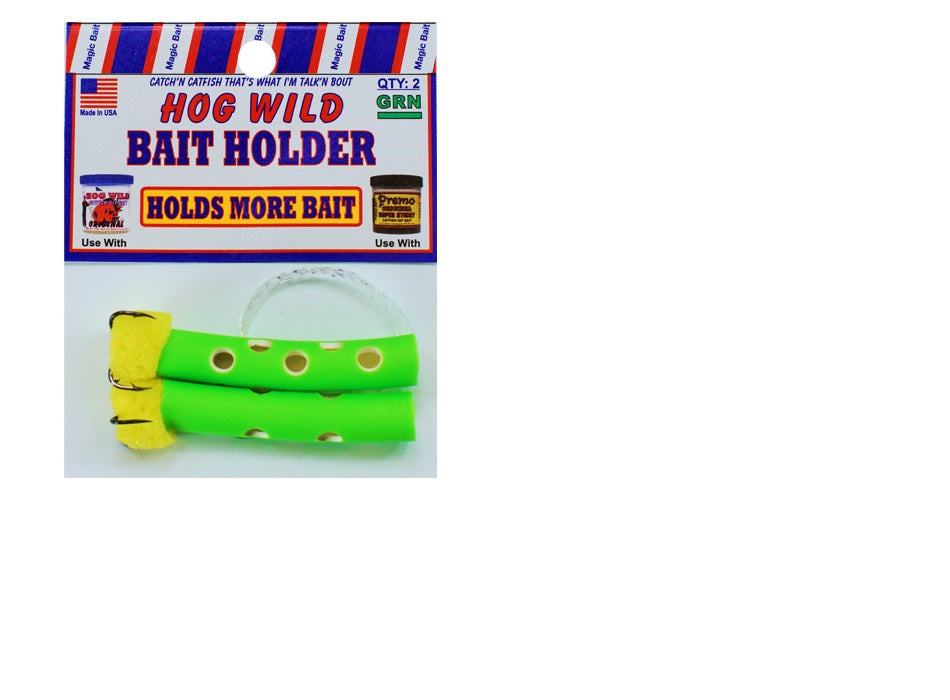 Magic Bait Bait Holder Tubes Green 2ct