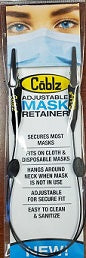 Cablz Mask Retainer Black/Adjustable